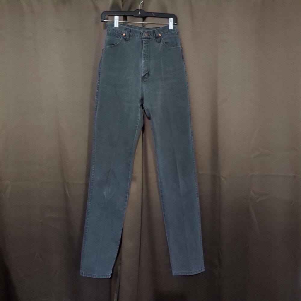 Vintage Wrangler 12MWZWK Jeans Womens 9/10x36 Made in USA Black Cowgirl
